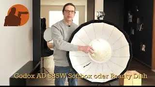 Godox AD-S85W als Softox und Beauty Dish ausprobiert