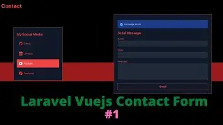 Laravel Vuejs Project Contact Form With Flash Message - Part 1
