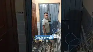Electric lock for main gate Steel Gate lock fitting door lock Installation #automaticdoorlock