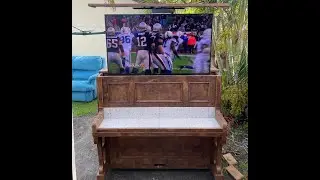 Upright Piano with a built-in TV lift mechanism - How to build a Piano TV lift.