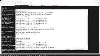 Database Mode - Restrict Vs Exclusive || Drop database - Standalone Vs RAC
