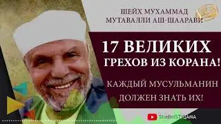17 великих грехов из Корана!  Каждый мусульманин должен знать их! Шейх Мухаммад Мутавалли аш-Шаарави