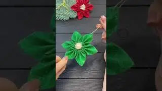 НОВОГОДНИЕ Цветы из фоамирана Christmas decorations 