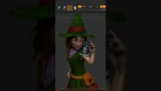 I'd love to see your #3d witch. #zbrush #3dmodeling #3dcharacter #digitalart #fantasyart