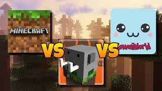 MINECRAFT vs KAWAIIWORLD vs CRAFTSMAN: BUILDING CRAFT | GAME COMPARISON