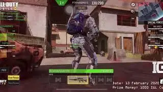 IGL 13 February 2020 Call of Duty Mobile: Gun Game