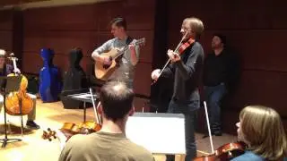 Kyle Dillingham rehearsing Rocky's Reel