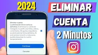Como ELIMINAR cuenta INSTAGRAM Desde Celular en 2024 \ Delete instagram account ✅️