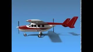 Cessna Skymaster propeller aircraft 3D model from CGTrader.com