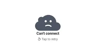 can't connect tap to retry facebook