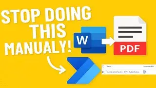 Convert Word to PDF Automatically in SharePoint with Power Automate | Add Button to SharePoint