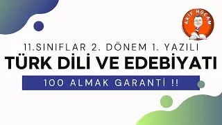11. SINIFLAR TÜRK DİLİ VE EDEBİYATI 2. DÖNEM 1. YAZILI#yazılı #edebiyat yazılısı#10. sınıf edebiyat