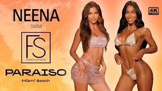 Neena Spring/Summer 2024 Miami Swim Week Priscilla Ricart in slow motion Full Show 4K Interview