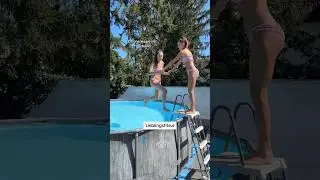 Bei falscher Antwort landet Leonie im Wasser 😳 | #lesotwins