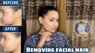 instant facial hair removal for women at home || how to remove facial hair at home #anmolkaur