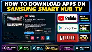 HOW TO DOWNLOAD APPS ON SAMSUNG SMART HUB TV || SMART HUB SAMSUNG TV SETUP