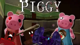 a group of four pros beating piggy