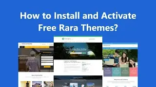 How to install and activate free Rara Themes
