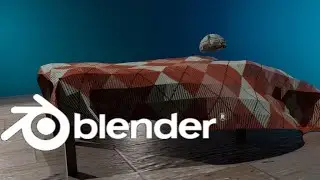Blender 2.82 Cloth Simulation with Wind Force Field | Animated using Blender