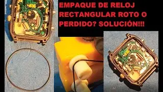 REDIMENSIONAMIENTO JUNTA TÓRICA REDONDA A RECTANGULAR DE RELOJ (WATCH  CASEBACK GASKET RESIZING)