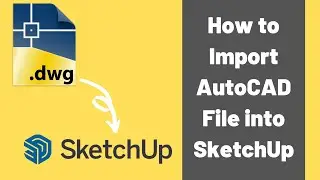 How to Import AutoCAD File in SketchUp in Tamil | DWG file to SKP| Sketchup Tips in Tamil | MDS