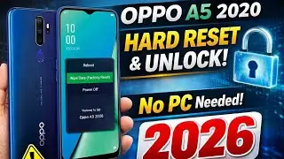 Oppo A5 2020 (CPH1933) Hard Reset & Google Lock Fix | No PC 2026 🔥