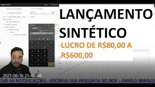 Lançamento Sintético Opções Venda de Put - Opções para Iniciantes