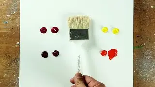 Oddly Satisfying Landscape in Acrylics / Painting for Beginners / Abstract Painting 528