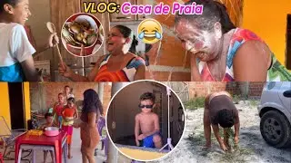 VLOG: DOMINGO NA CASA DE PRAIA + MUITA RESENHA, TENTE NÃO RIR 🤣