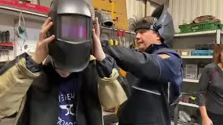 🔥Мастер-класс по сварке в «Кузнецах молодцах» октябрь 2024. 23-я школа 8 класс.