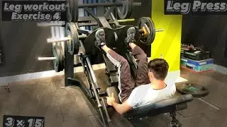 Leg workout Leg Press and Wide Squats 🧎🏻‍♂️