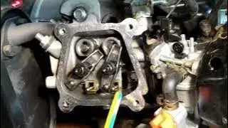 Clear adjustment of valves of a Chinese gasoline generator