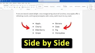 How To Get Bullet Points Side By Side in Word (Easy Way)