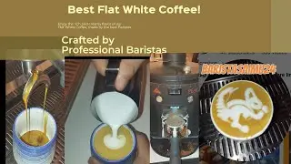 flat white coffee | trending art video |  #youtubevideo #coffeeart #baristasaimu