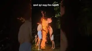 Fire works gone wrong  අහස් කූර හදපු එකාට පින් අයිති වේවා 😡