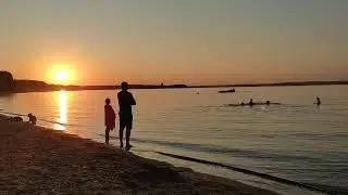 Закат над Минским морем