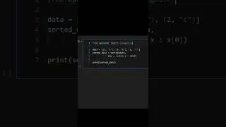 ⚡ Секрет супербыстрой сортировки: itemgetter vs lambda! До 50% быстрее на больших данных