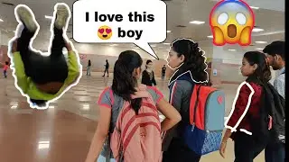 Backflip In Public | Mumbai Cute Girls Reaction 😍 | Flip In Public Reaction 2019