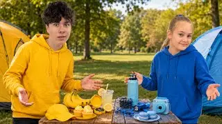 Challenge colored tents for 24 hours Yellow VS Blue