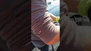 His FIRST Crab Trap Pull EVER!