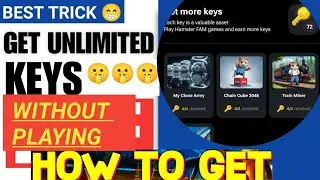 How to get All keys without playing Games in Hamster Kombat/Hamster kombat get all keys/Hamster key|