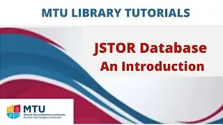 JSTOR - An Introduction