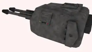 Sci-fi gun turret 3D model from CGTrader.com