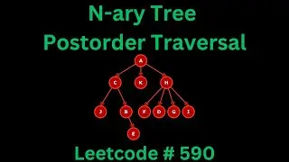 N-ARY TREE POSTORDER TRAVERSAL | LEETCODE 590 | PYTHON ITERATIVE SOLUTION