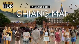🇹🇭 4K HDR | Walking Chiang Mai Thailand 2025 - The World's Most Beautiful Place - With Captions