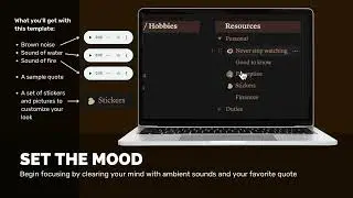 Set the Mood - Perfect Planner Home Office on Notion