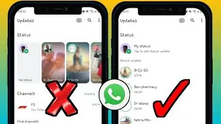 How To Change Whatsapp New Status Style Back To the Vertical Style(whatsapp status update 2024)