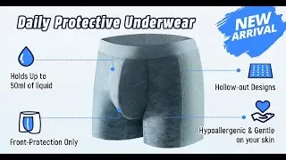 Carer Men's Reasuable Incontinence Boxer Briefs With Pouch - M74