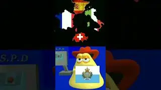 Pizza Tower meme: Italy, Switzerland, France and Spain. / #shorts #counries #pizzatower #meme #мем