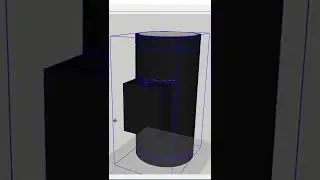 SketchUp light fixture glue to wall